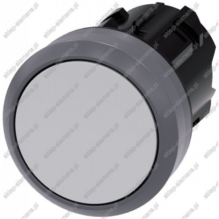 PUSHBUTTON, 22MM, ROUND, PLASTIC WITH METAL FRONT 