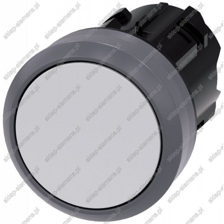 PUSHBUTTON, 22MM, ROUND, PLASTIC WITH METAL FRONT 