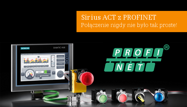 Lampki i przyciski Sirius ACT z Profinet